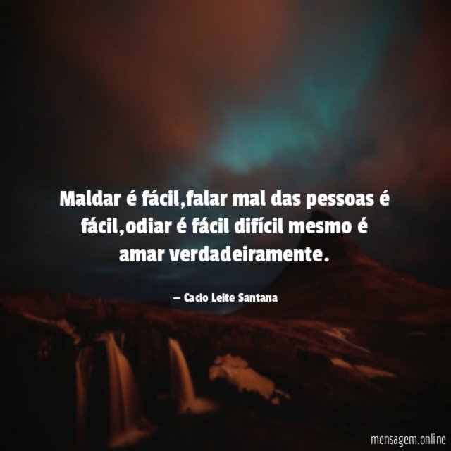 Maldar é fácil