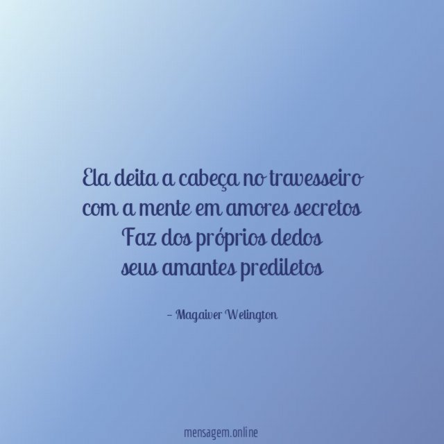 Ela deita a cabeça no travesseiro com a mente
