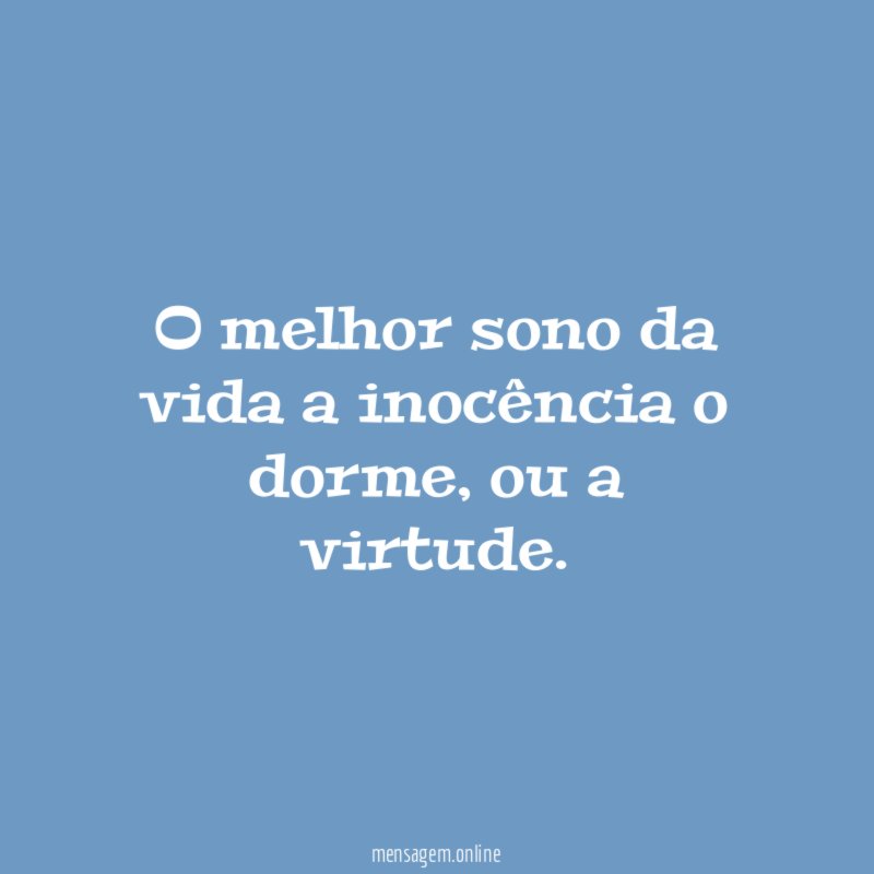 O melhor sono da vida a inocência o dorme