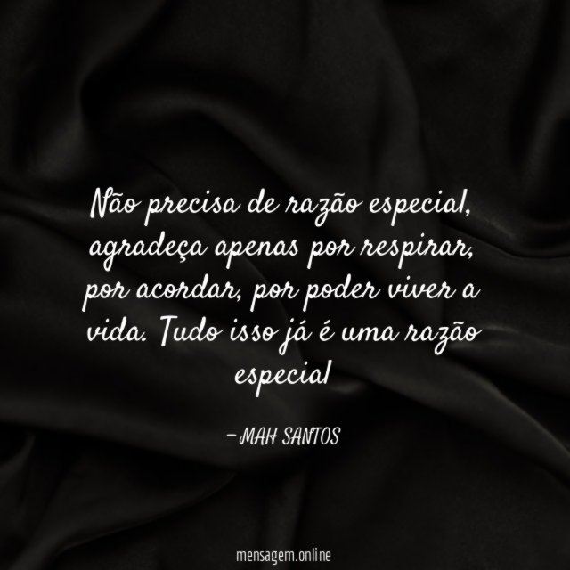 Não precisa de razão especial