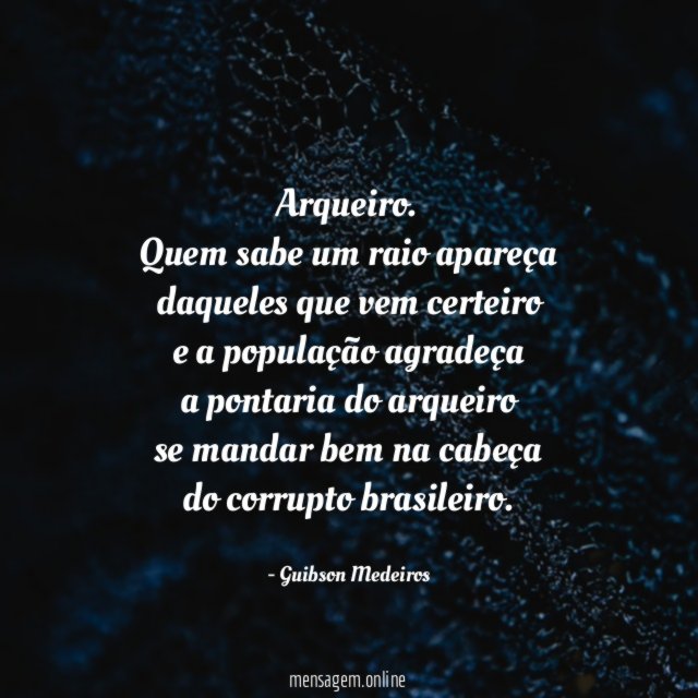Arqueiro.