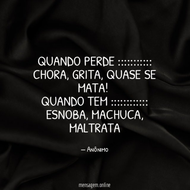 QUANDO PERDE