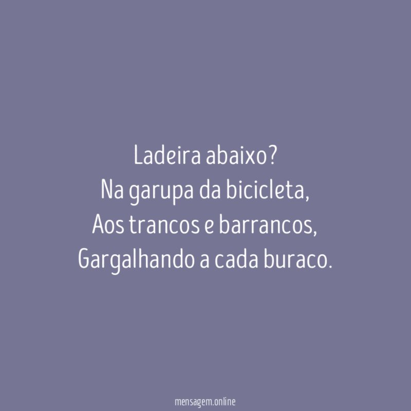 Ladeira abaixo?