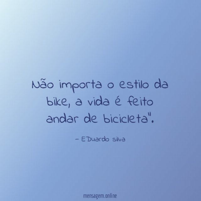Não importa o estilo da bike
