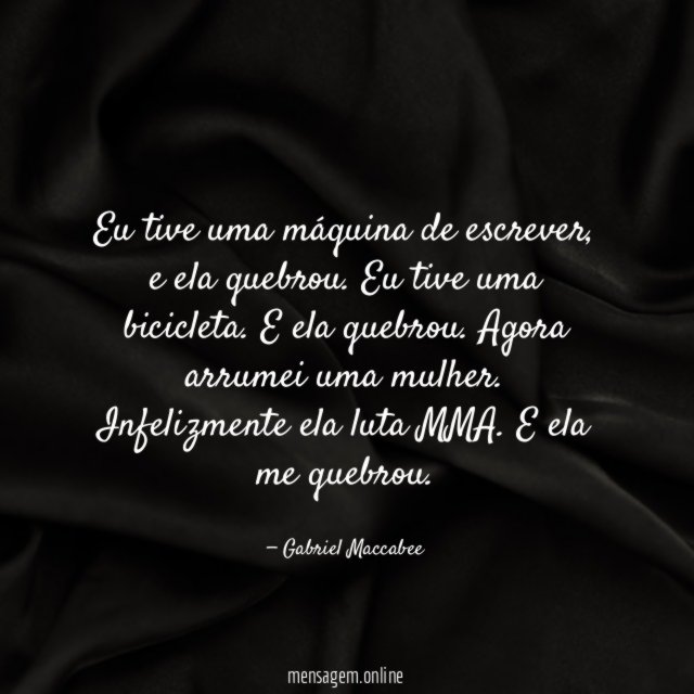 Eu tive uma máquina de escrever