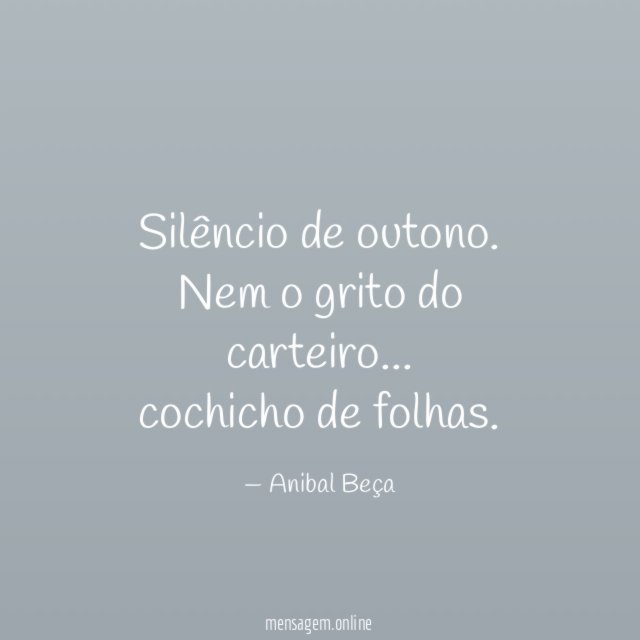 Silêncio de outono