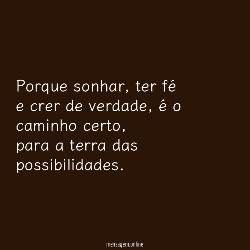 Porque sonhar