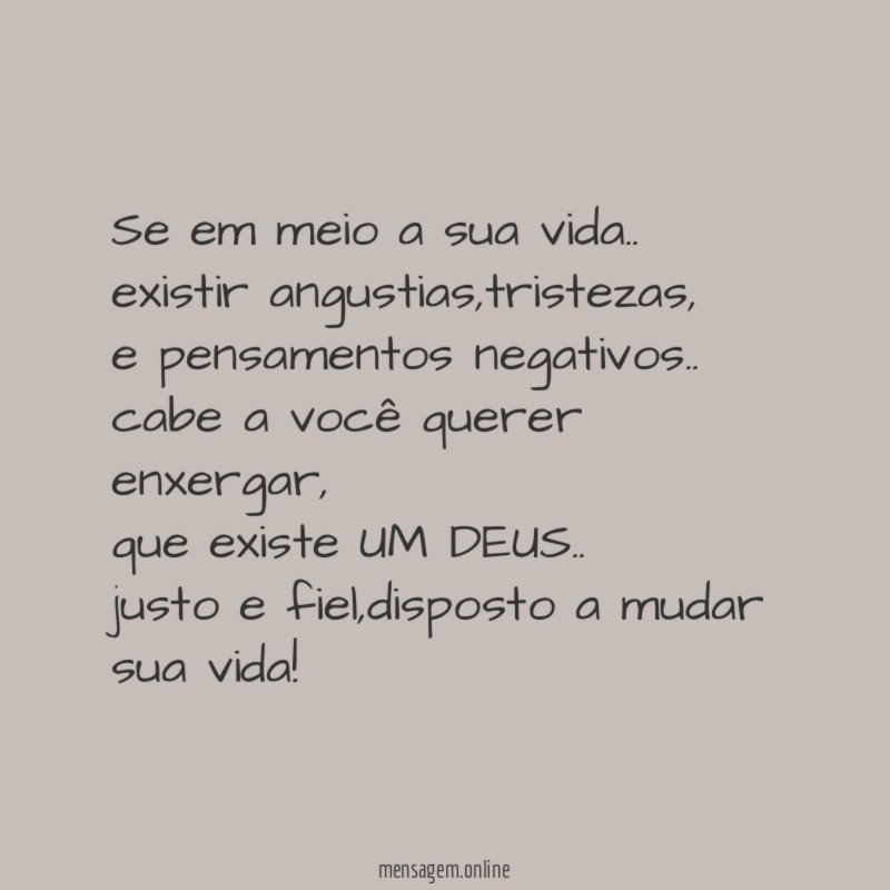 Se em meio a sua vida