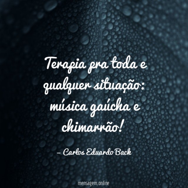 Terapia pra toda e qualquer situação