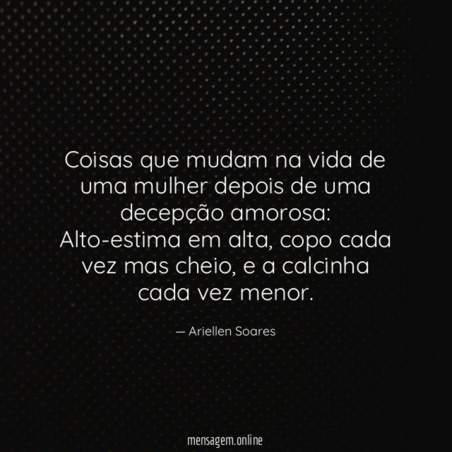 Coisas que mudam na vida de uma mulher