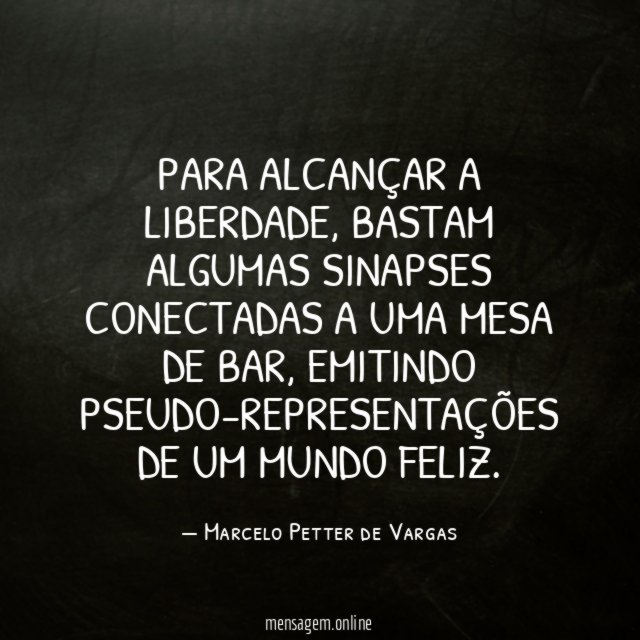 PARA ALCANÇAR A LIBERDADE