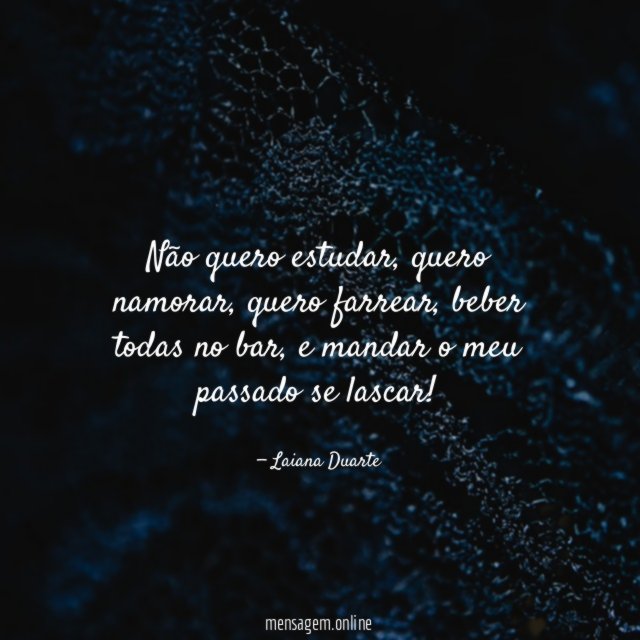 Não quero estudar