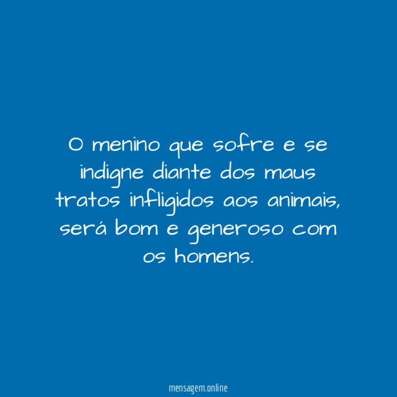 O menino que sofre e se indigne diante