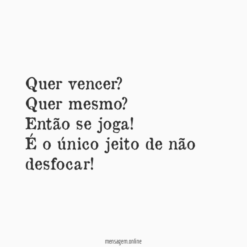Quer vencer
