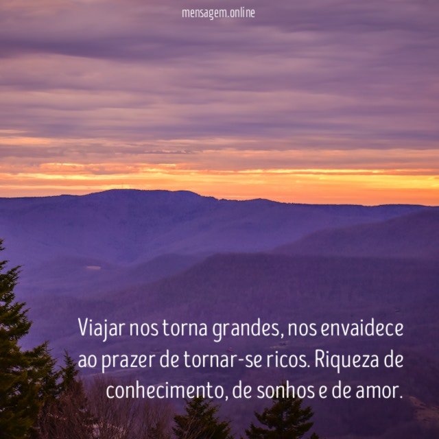 Viajar nos torna grandes