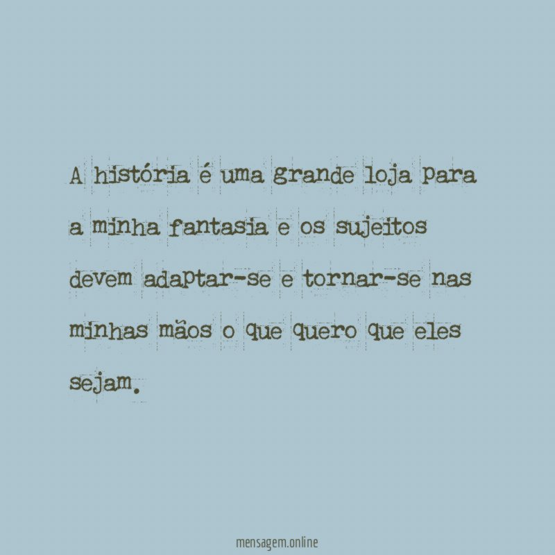 A história é uma grande loja para a