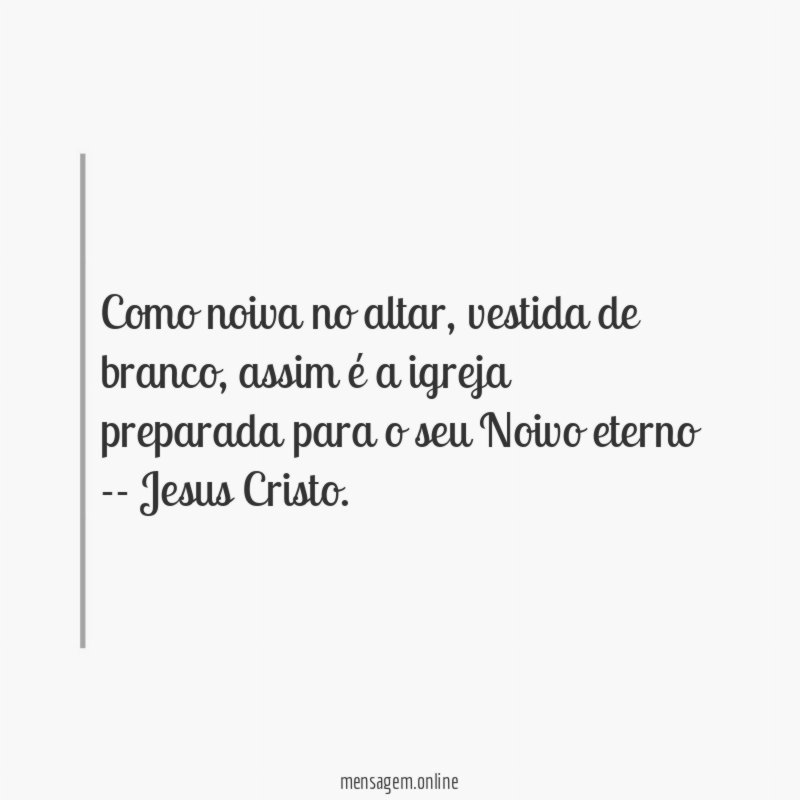 Como noiva no altar