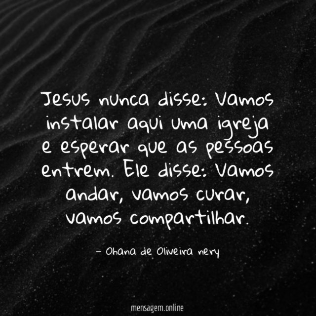 Jesus nunca disse