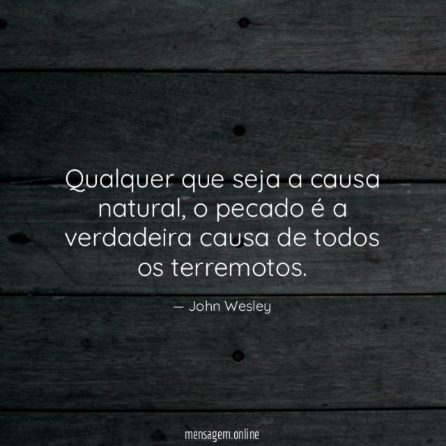 Qualquer que seja a causa natural
