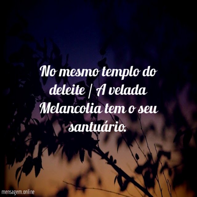 No mesmo templo do deleite / A velada
