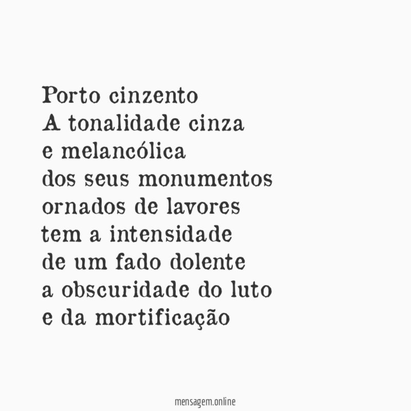 Porto cinzento
