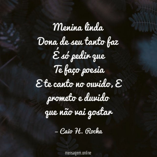 Menina linda Dona de seu tanto faz É só pedir