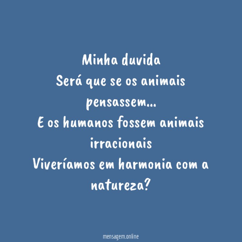 minha duvida