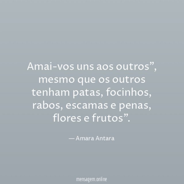 Amai-vos uns aos outros"