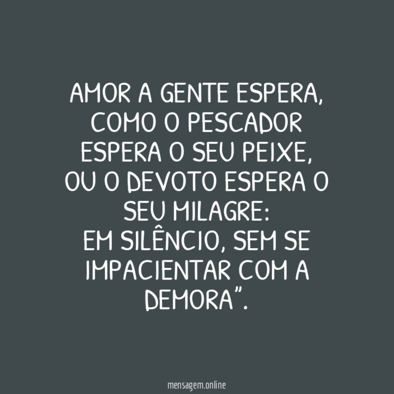 AMOR A GENTE ESPERA