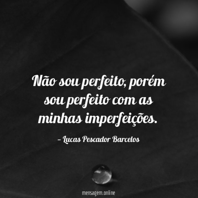 Não sou perfeito