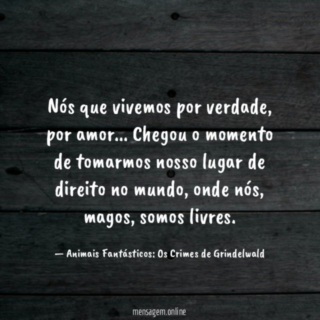 Nós que vivemos por verdade