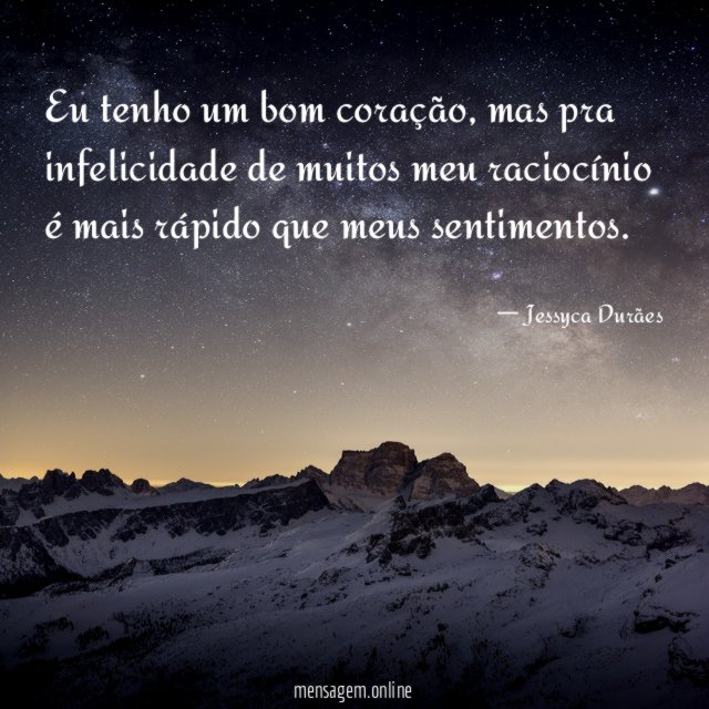 Eu tenho um bom coração