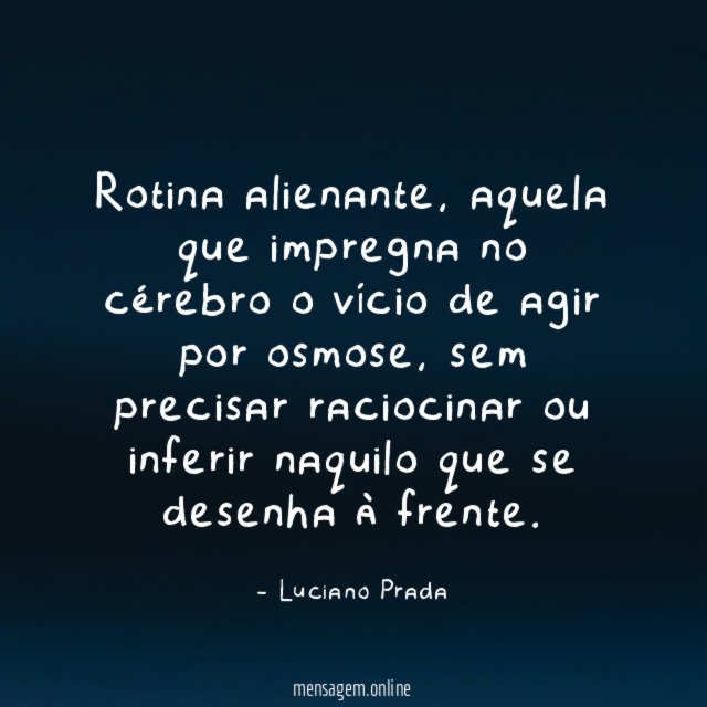 Rotina alienante
