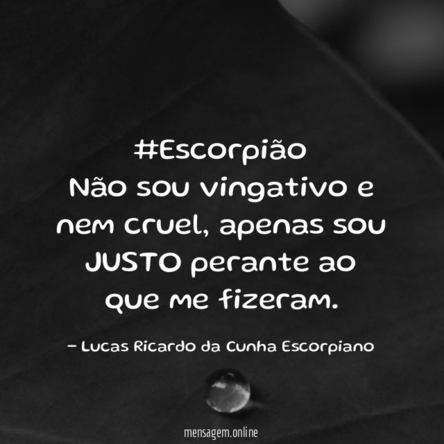 #Escorpião
