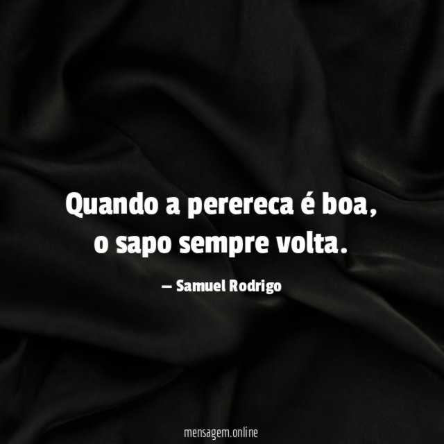 Quando a perereca é boa