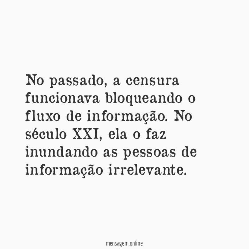 No passado