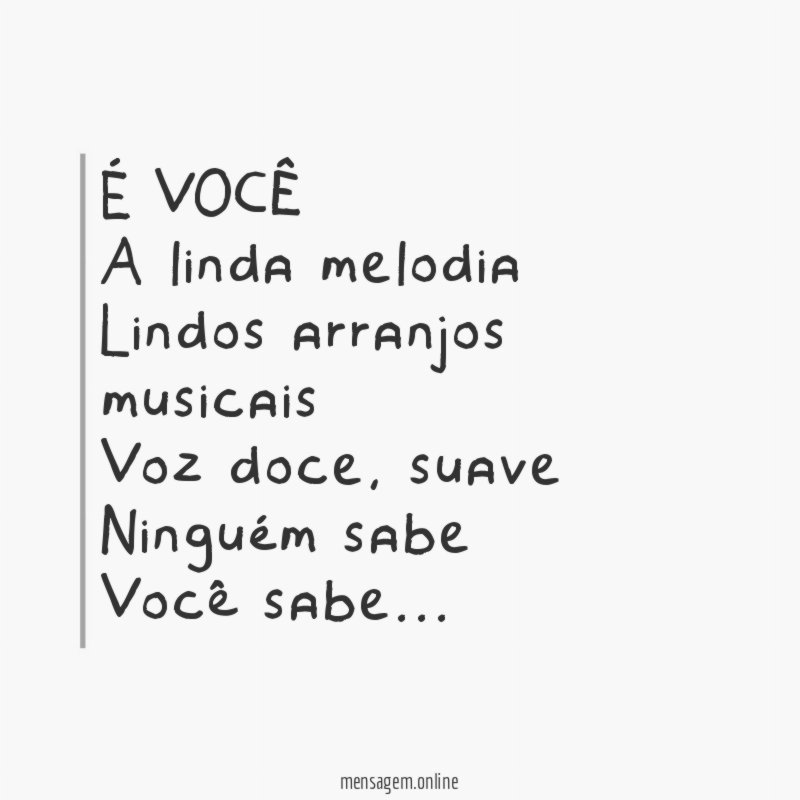 É VOCÊ