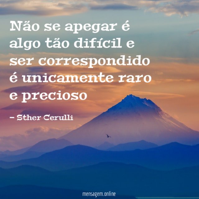 Não se apegar é algo tão difícil