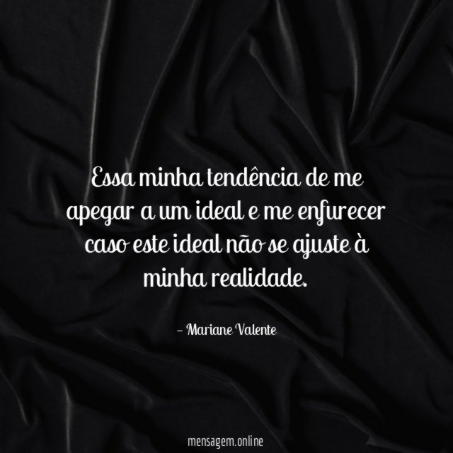 Essa minha tendência de me apegar a um