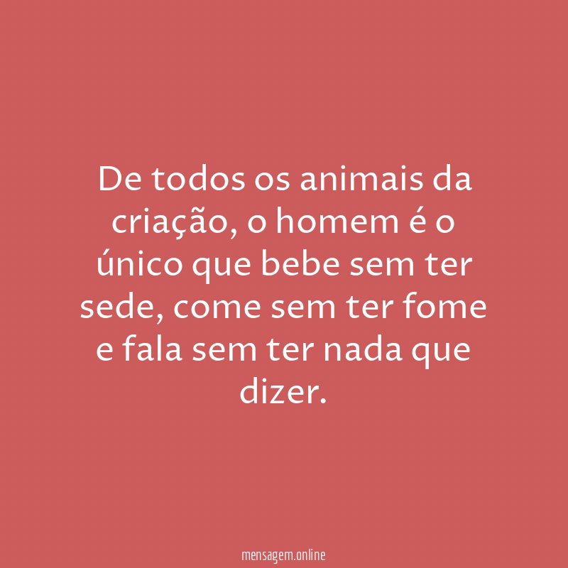 De todos os animais da criação