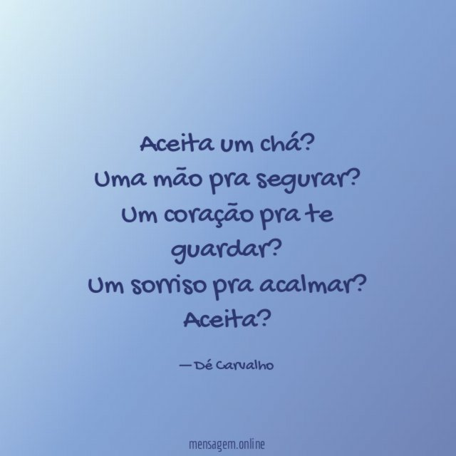 Aceita um chá