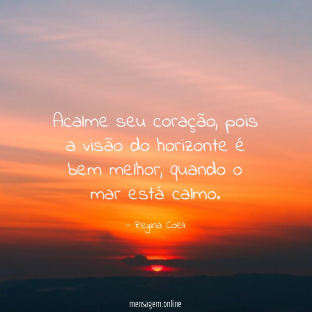 Acalme seu coração