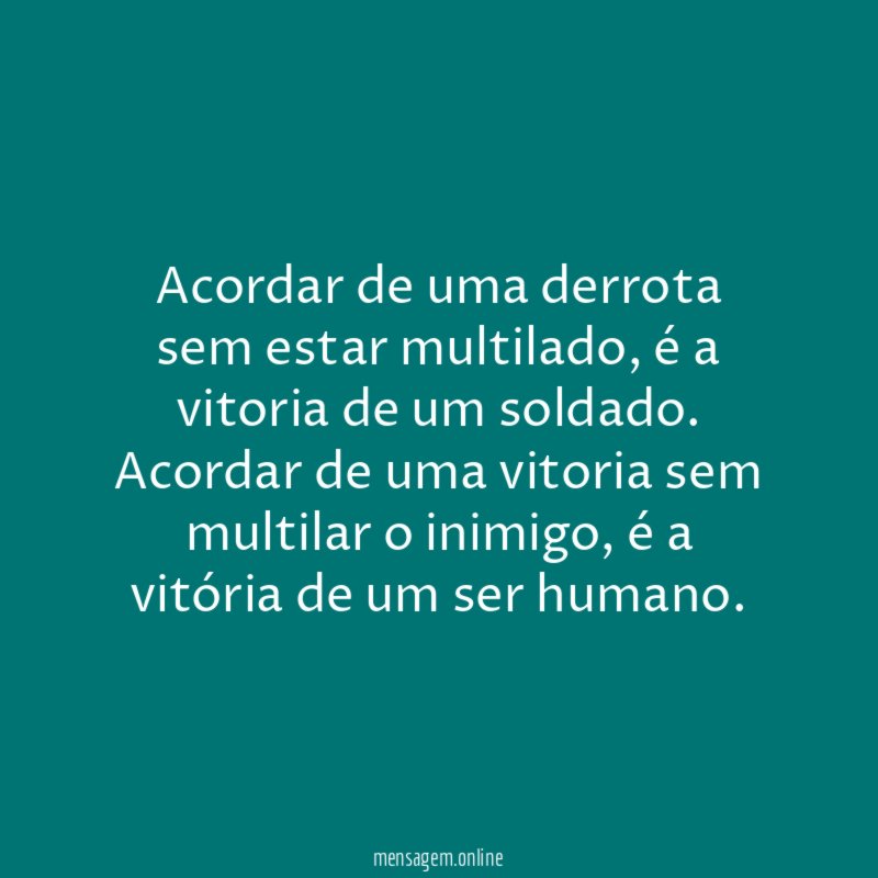 Acordar de uma derrota sem estar multilado