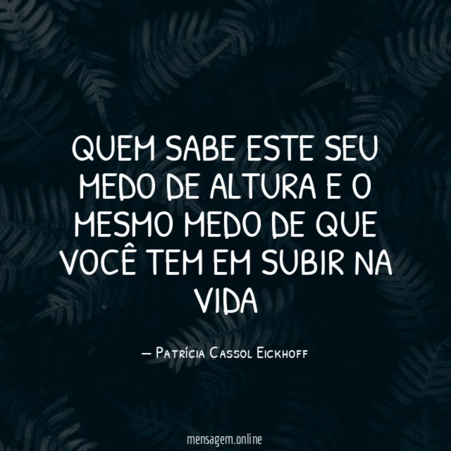 Quem sabe este seu medo de altura