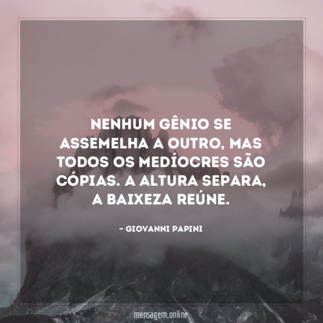 Nenhum gênio se assemelha a outro