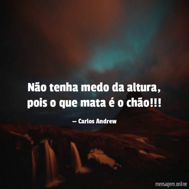 Não tenha medo da altura