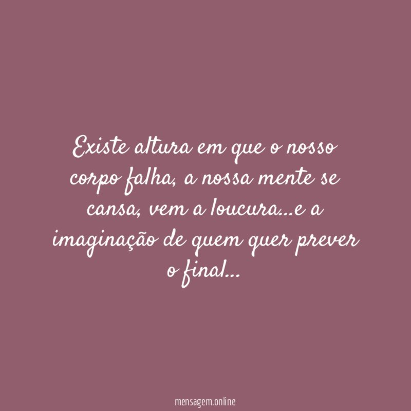 Existe altura em que o nosso corpo falha