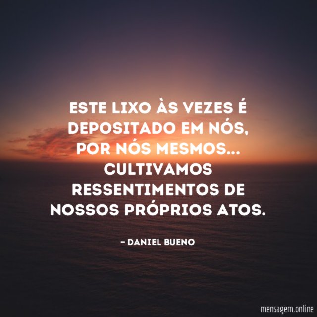 Este lixo às vezes é depositado em nós