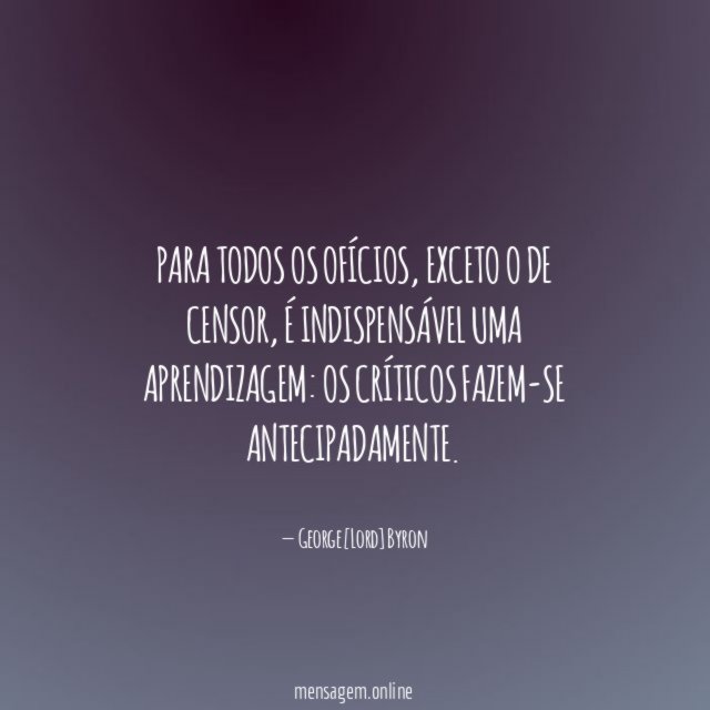 Para todos os ofícios