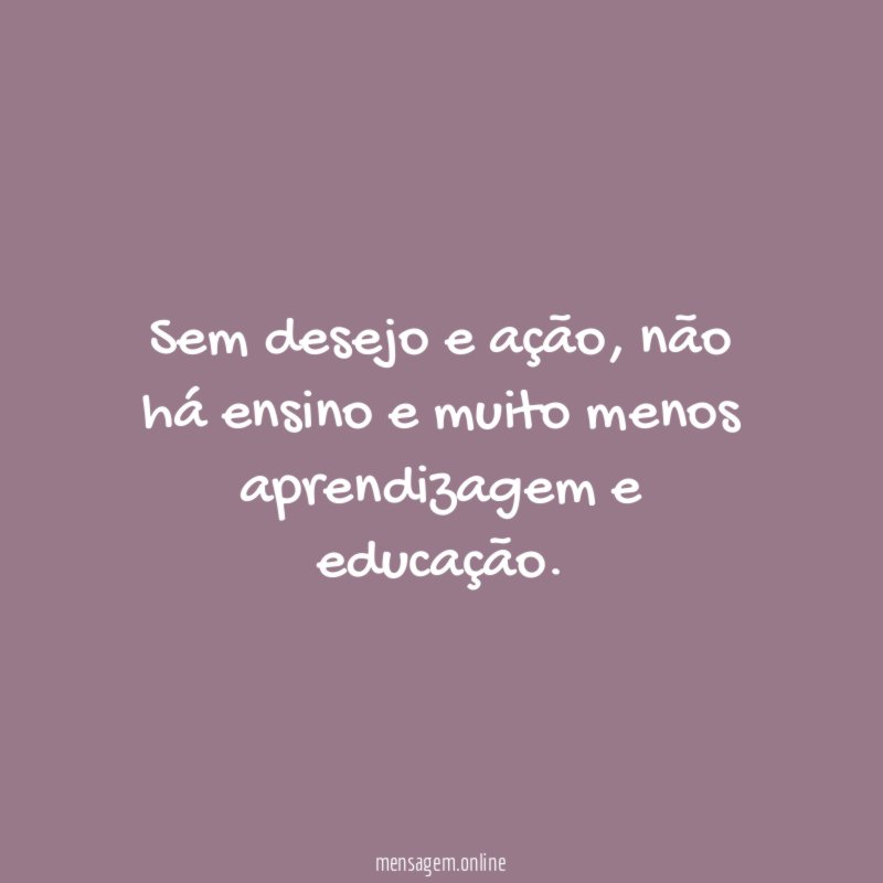 Sem desejo e ação